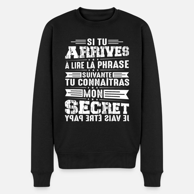 Je Vais Être Papy Annonce Grossesse Papi Grossesse - Pull Premium bio Homme - noir