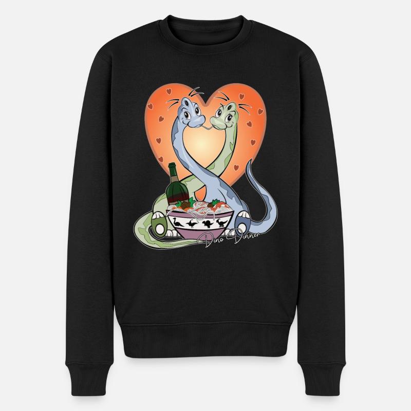 Dîner Dino - Pull Premium bio Homme - noir