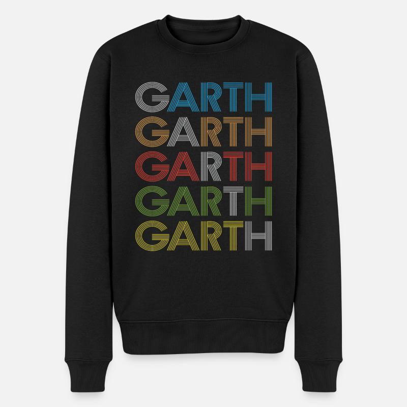 Garth - Männer Premium Bio Pullover - Schwarz