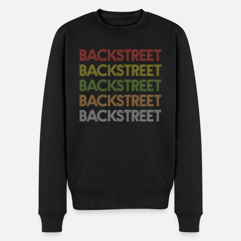 Backstreet - Männer Premium Bio Pullover - Schwarz