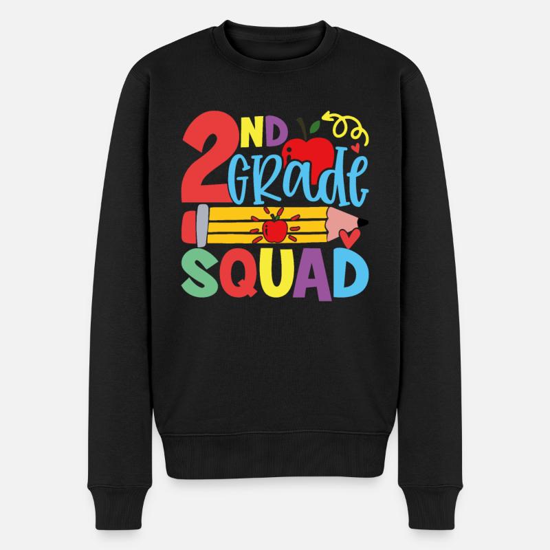 Jahr 2 Team - Männer Premium Bio Pullover - Schwarz