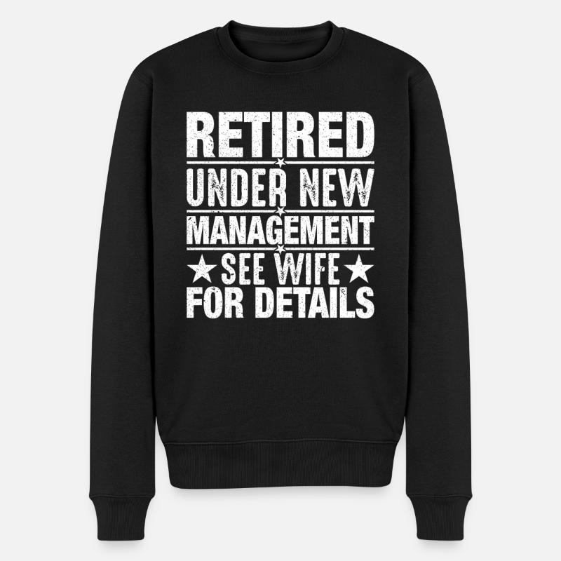 Retraité Sous Une Nouvelle Direction - Pull Premium bio Homme - noir