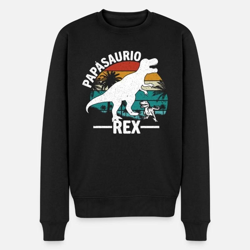 Papàsaurio Rex - Pull Premium bio Homme - noir
