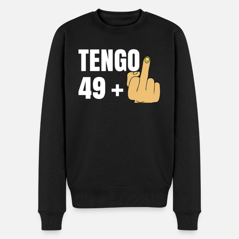 Ich bin 50 Jahre alt - Männer Premium Bio Pullover - Schwarz