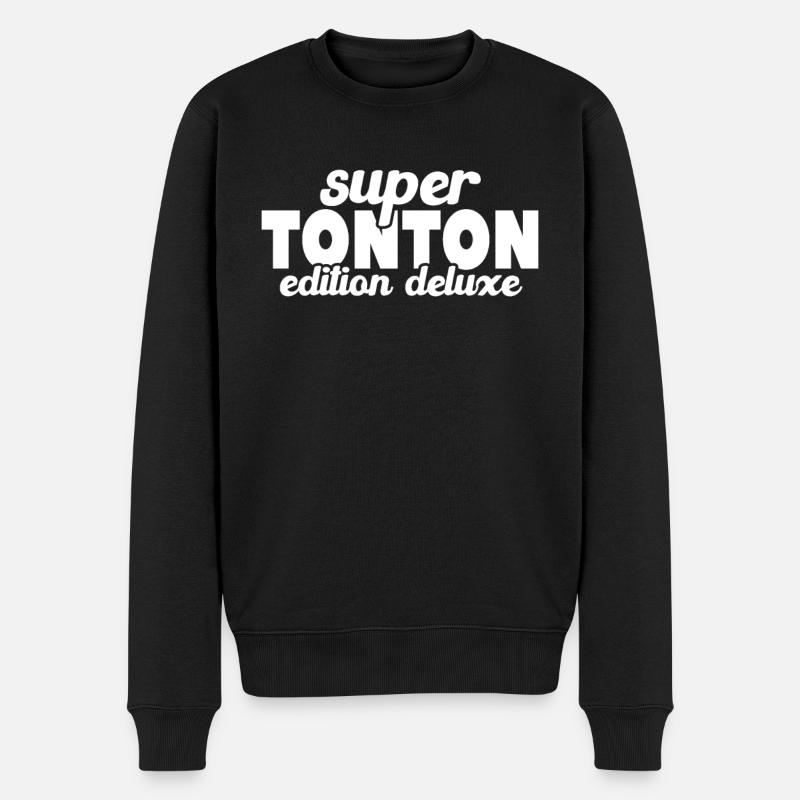 Super Tonton Édition Deluxe - Pull Premium bio Homme - noir
