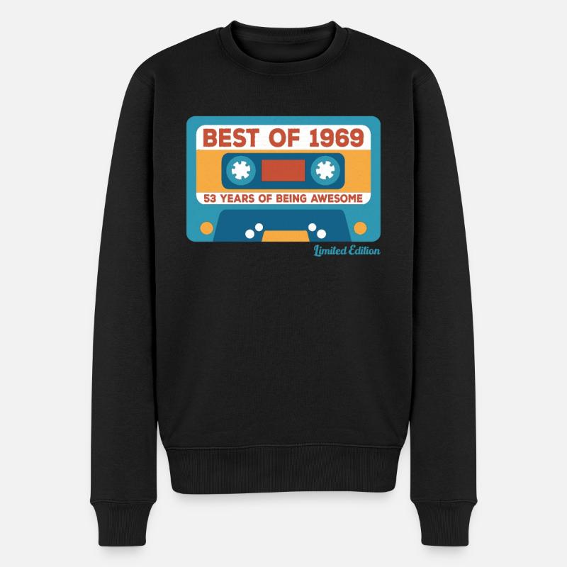 1969 Vintage Vintage Retro Cadeau D’anniversaire - Pull Premium bio Homme - noir