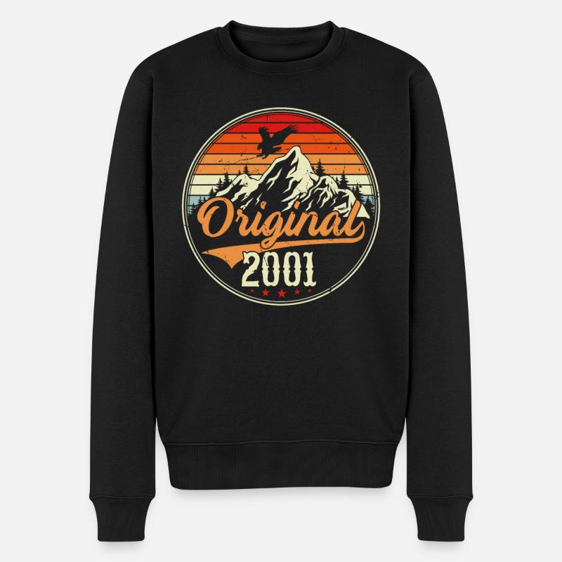 Original 2001 - Männer Premium Bio Pullover - Schwarz