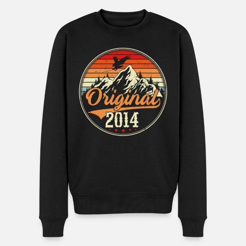 Original 2014 - Männer Premium Bio Pullover - Schwarz