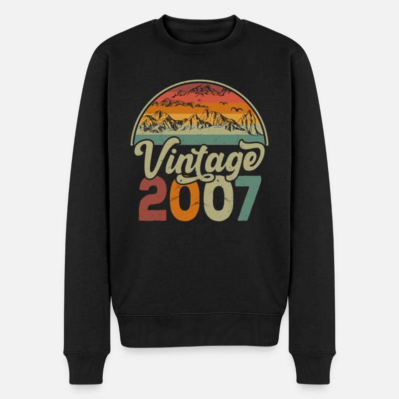 Vintage 2007 - Pull Premium bio Homme - noir