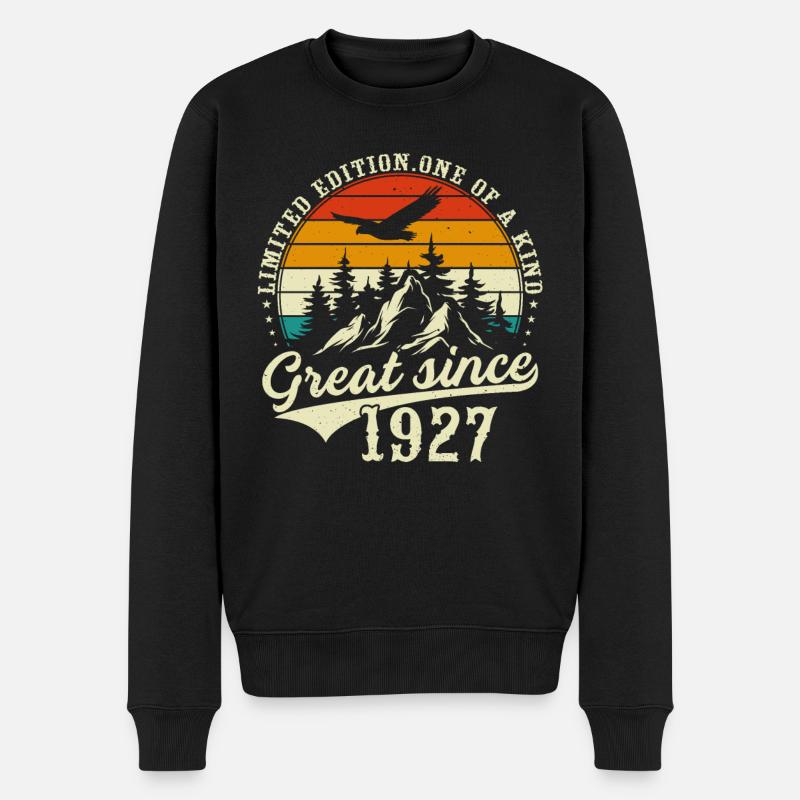 Einzigartig seit 1927 - Männer Premium Bio Pullover - Schwarz
