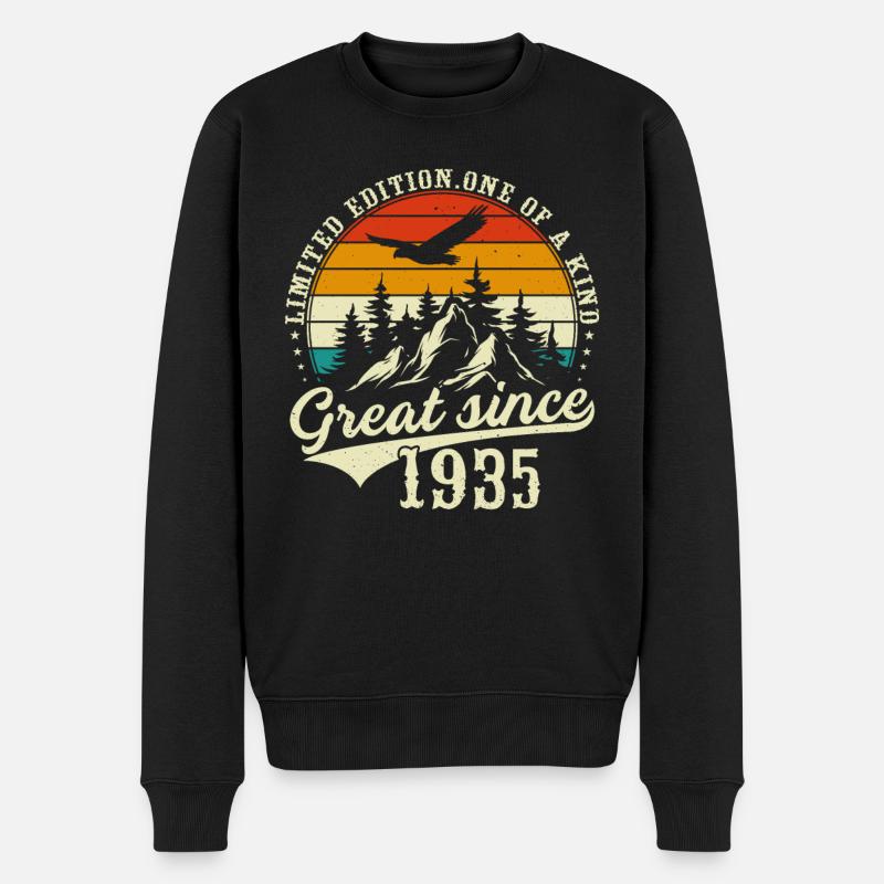 Einzigartig seit 1935 - Männer Premium Bio Pullover - Schwarz