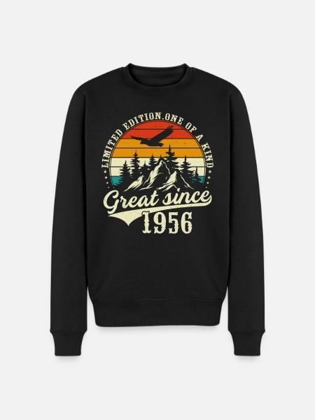 Einzigartig seit 1956 - Männer Premium Bio Pullover - Schwarz