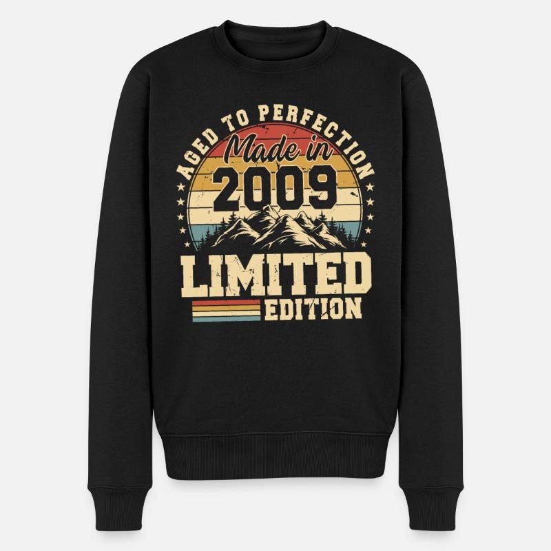 Einzigartig seit 2009 - Männer Premium Bio Pullover - Schwarz