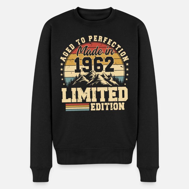 Einzigartig seit 1962 - Männer Premium Bio Pullover - Schwarz