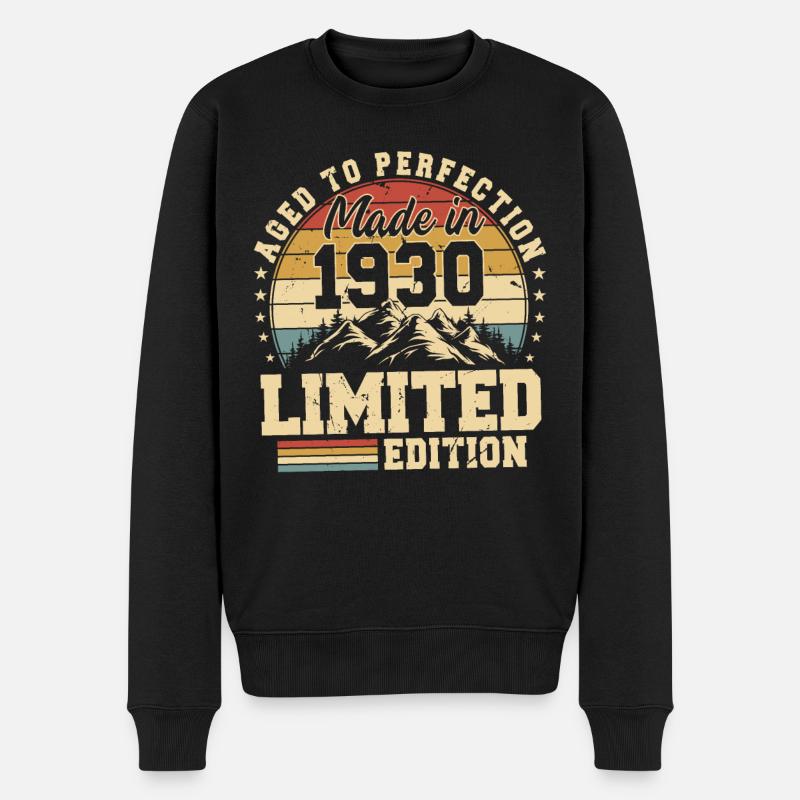 Einzigartig seit 1930 - Männer Premium Bio Pullover - Schwarz