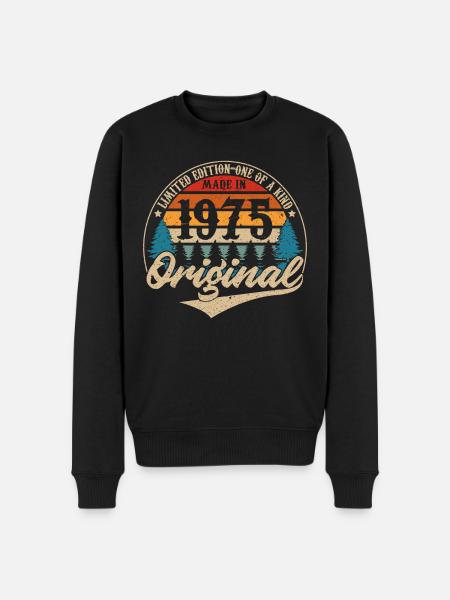 Fabriqué En 1975 Original - Pull Premium bio Homme - noir
