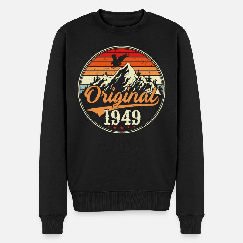 Original 1949 - Männer Premium Bio Pullover - Schwarz