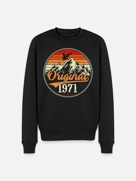 Original 1971 - Men's Premium Organic Jumper - black