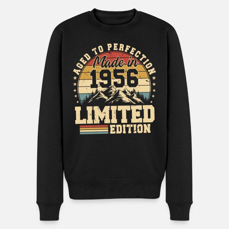 Einzigartig seit 1956 - Männer Premium Bio Pullover - Schwarz