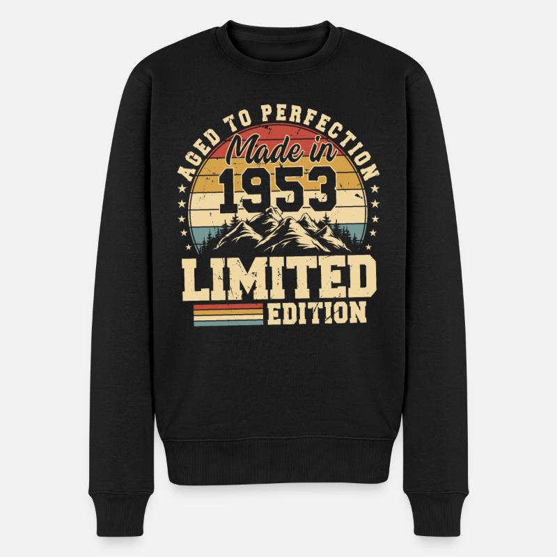 Einzigartig seit 1953 - Männer Premium Bio Pullover - Schwarz