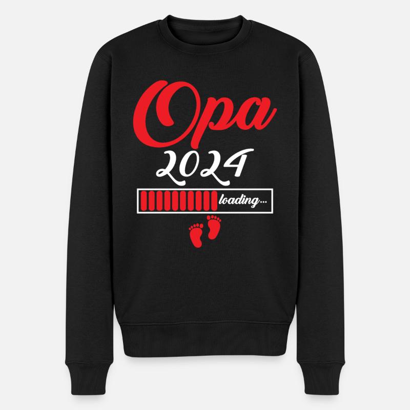 Opa 2024 - Männer Premium Bio Pullover - Schwarz