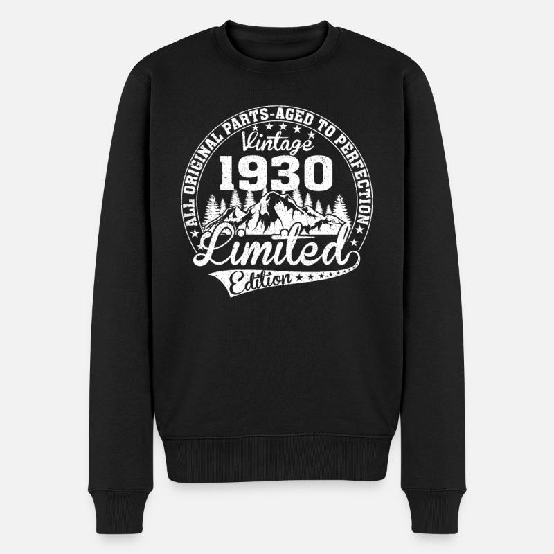 MADE IN 1930 - Männer Premium Bio Pullover - Schwarz