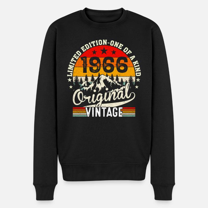 1966 Millésime original - Pull Premium bio Homme - noir