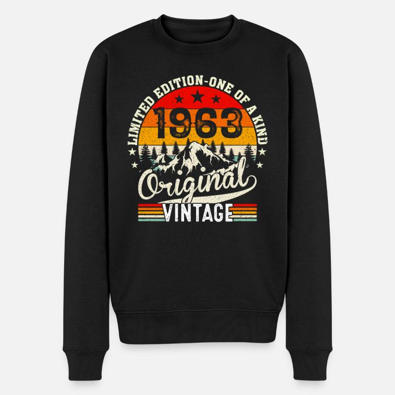 Millésime original 1963 - Pull Premium bio Homme - noir