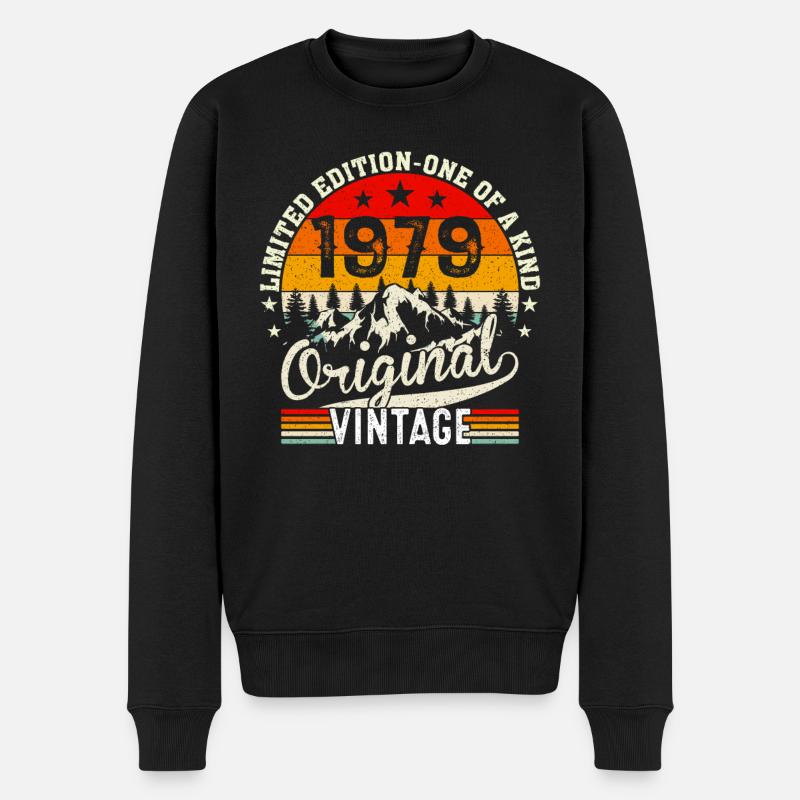 Millésime original 1979 - Pull Premium bio Homme - noir