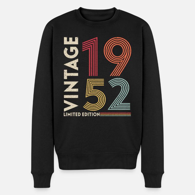 Millésime 1952 Edition limitée - Pull Premium bio Homme - noir