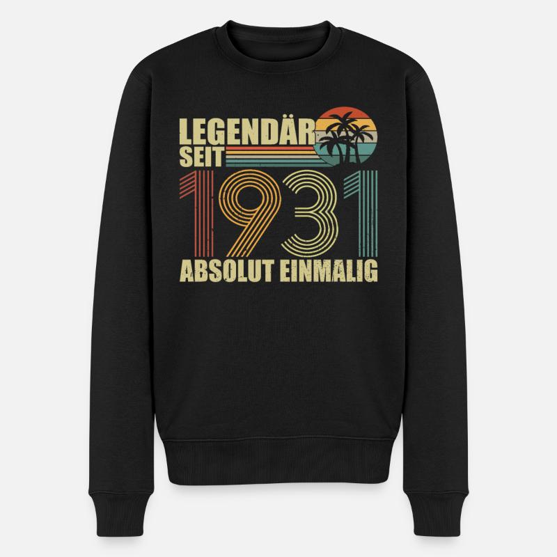 Legendär seit 1931 - Männer Premium Bio Pullover - Schwarz