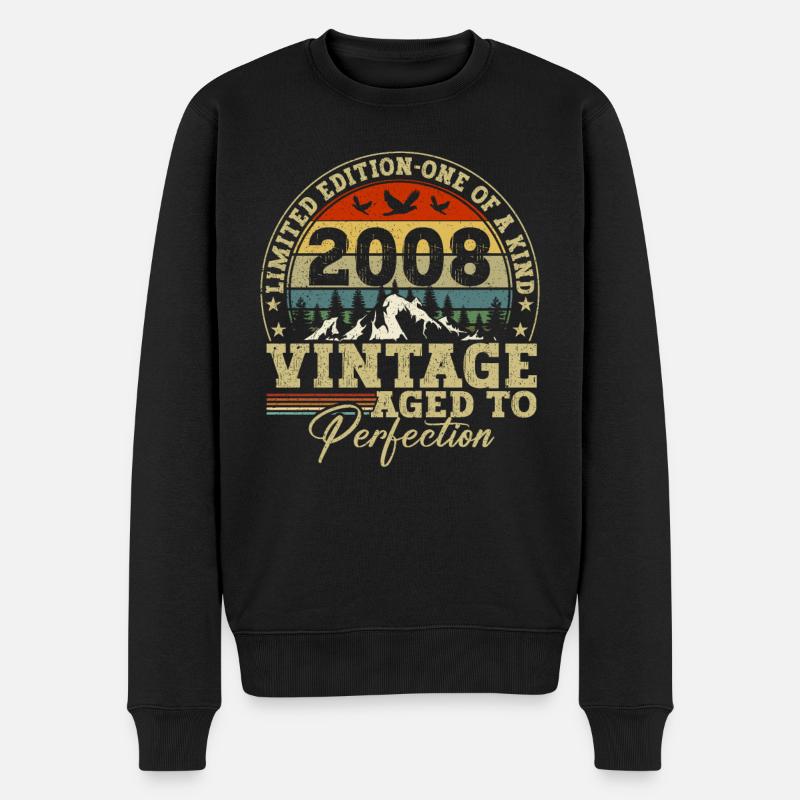 limited edition 2008 - Männer Premium Bio Pullover - Schwarz