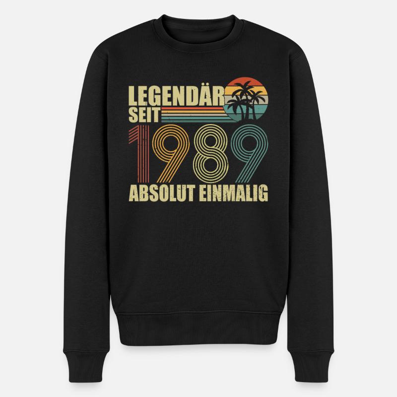 Lucky 1989 - Pull Premium bio Homme - noir