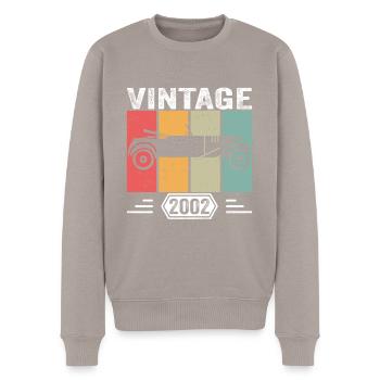 Classic Since 2002, Vintage Car Birthday Gift 2002 - Männer Premium Bio Pullover - Taupe - Vorne - Nico (187cm)