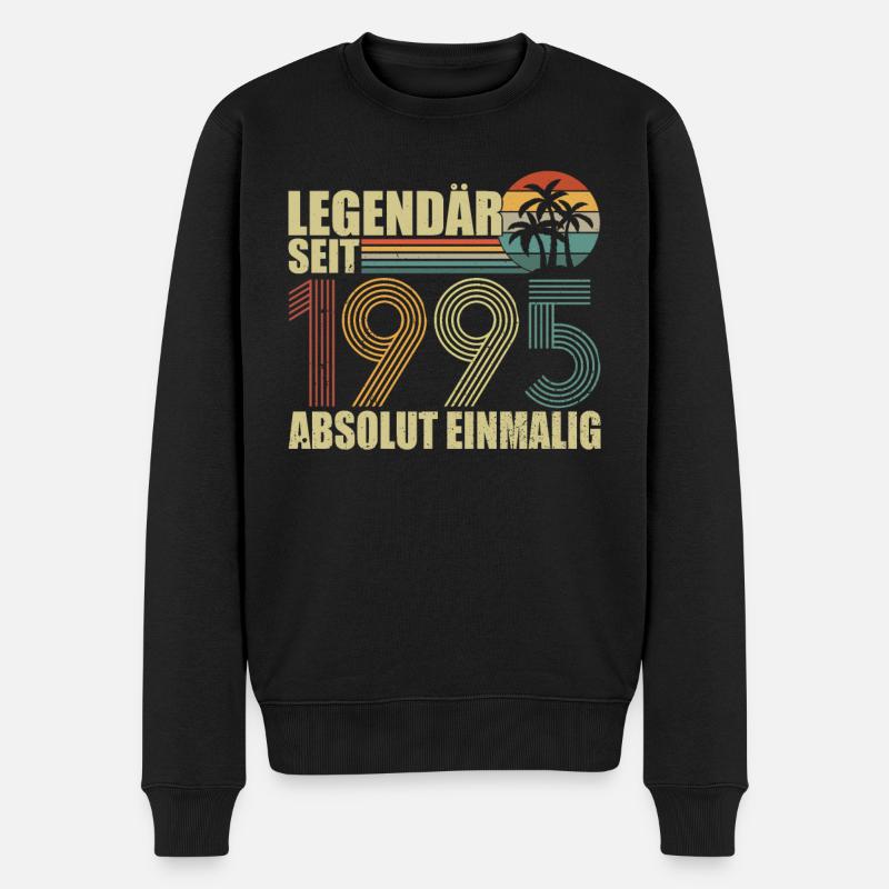 Legendär seit 1995 - Männer Premium Bio Pullover - Schwarz