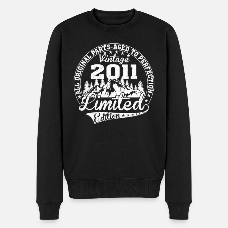 LIMITED EDITIOM 2011 - Männer Premium Bio Pullover - Schwarz