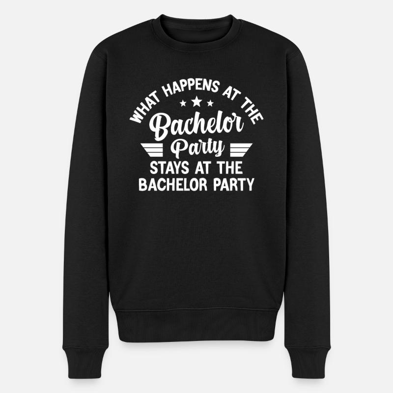 Junggesellenabschied - Männer Premium Bio Pullover - Schwarz