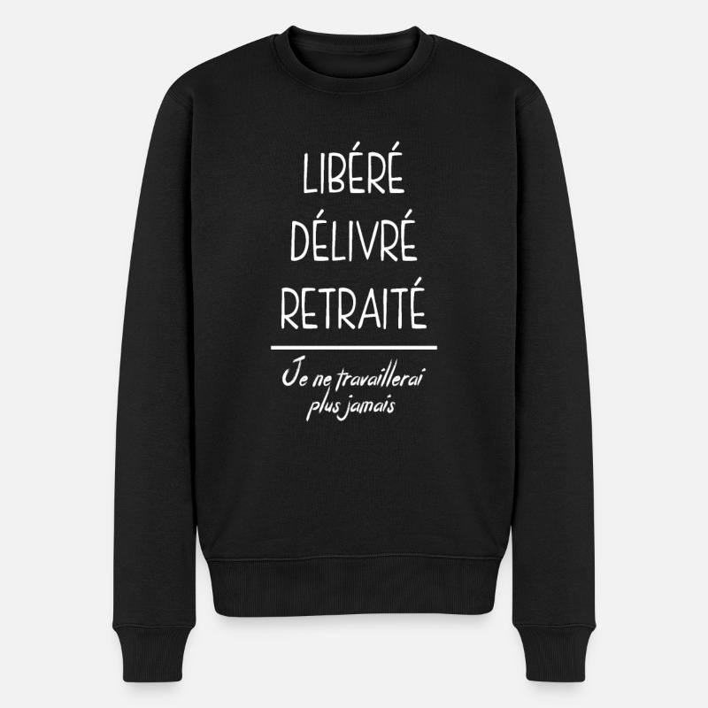 Libéré Délivré Retraite - Pull Premium bio Homme - noir