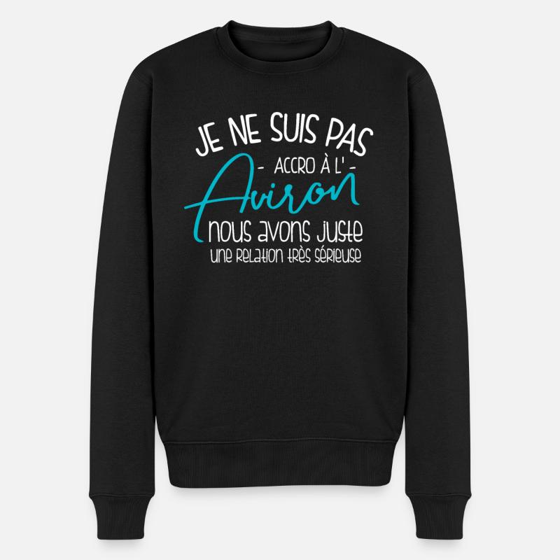 Relation Sérieuse Avec L'aviron - Pull Premium bio Homme - noir