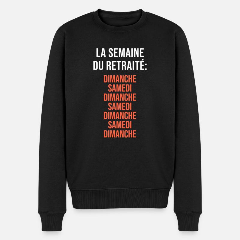 La Semaine du Retraité - Pull Premium bio Homme - noir