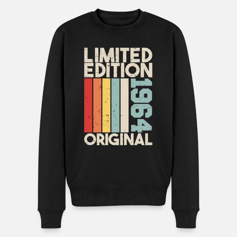 1964 - Limited Edition Birthday Gift 1964 Original - Männer Premium Bio Pullover - Schwarz