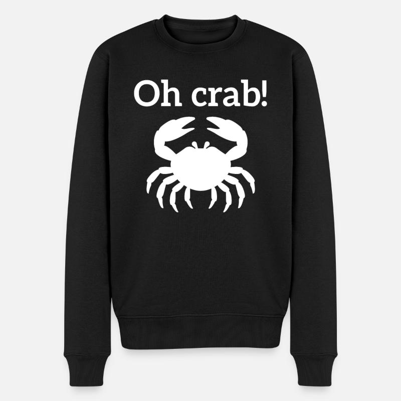Oh Crabe - Pull Premium bio Homme - noir