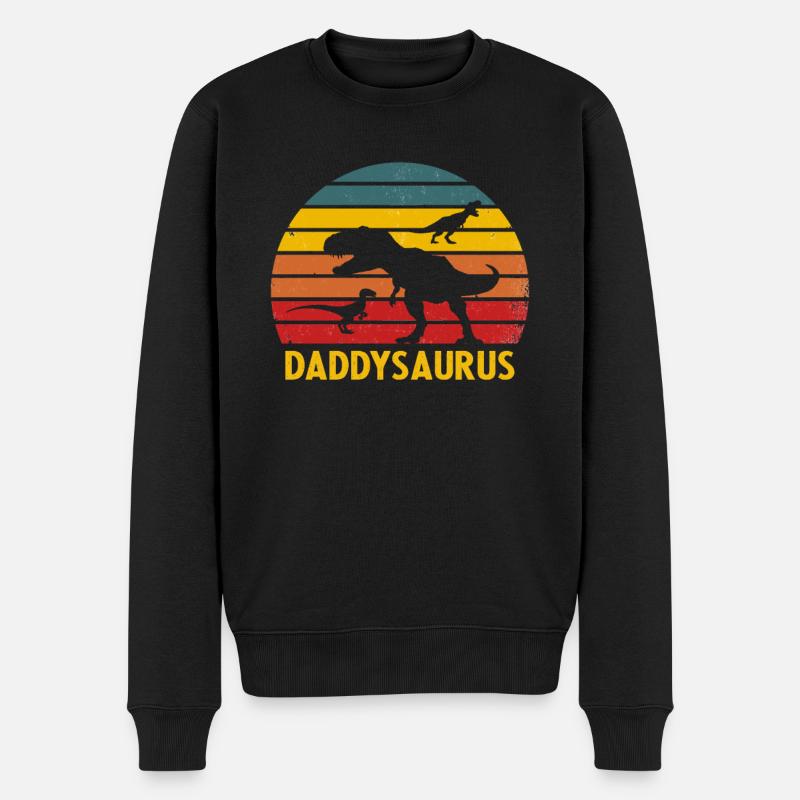 Daddysaurus - Pull Premium bio Homme - noir