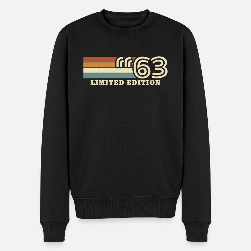 Anniversaire 1963 Édition Limitée - Pull Premium bio Homme - noir