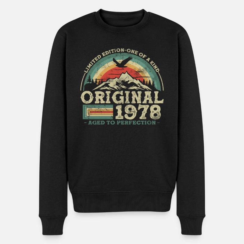 Uniek Millésime 1978 - Pull Premium bio Homme - noir