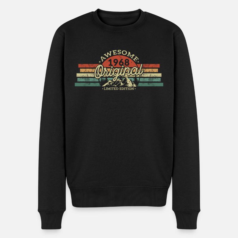 Cadeau Anniversaire 1968 - Pull Premium bio Homme - noir