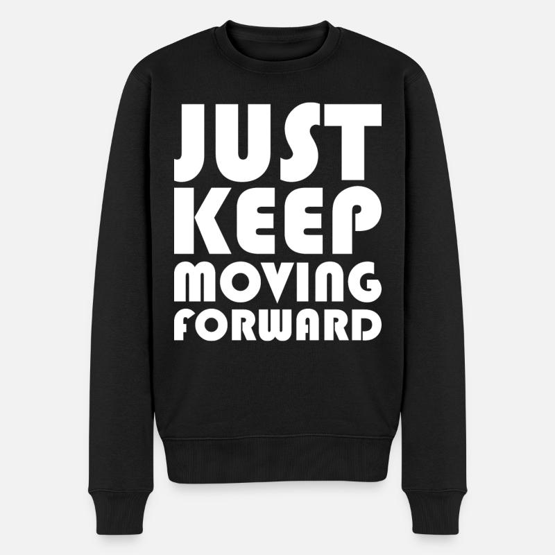 T-shirt Citation Motivation - Pull Premium bio Homme - noir