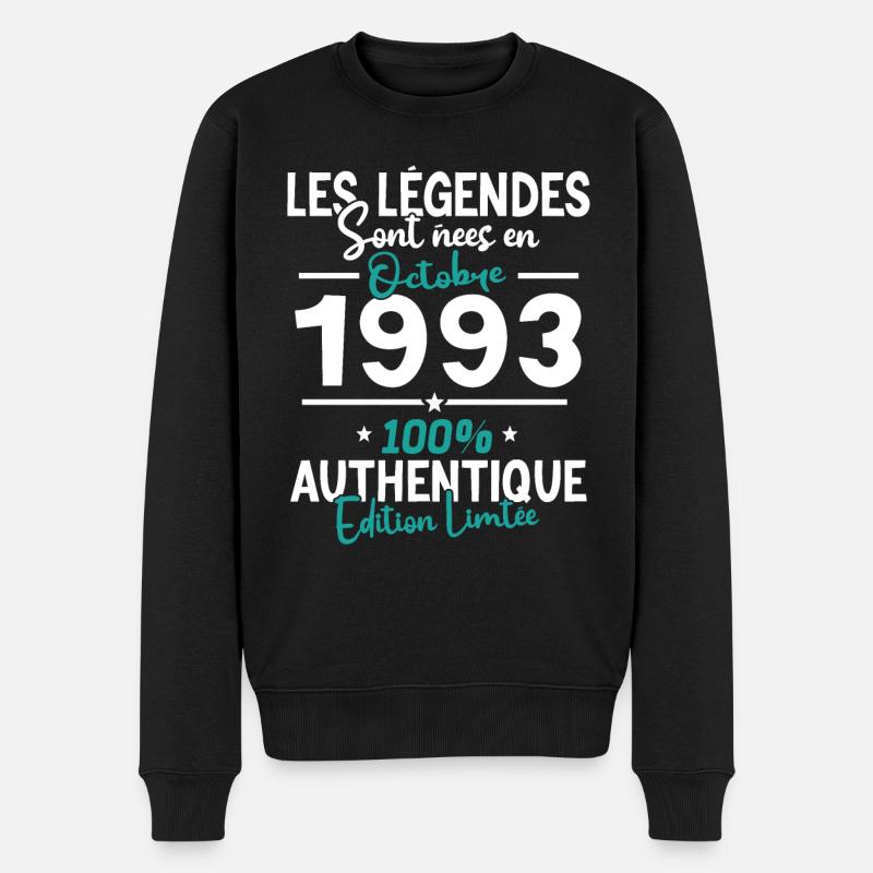 Legends Octobre 1993 - 30 ans - Pull Premium bio Homme - noir
