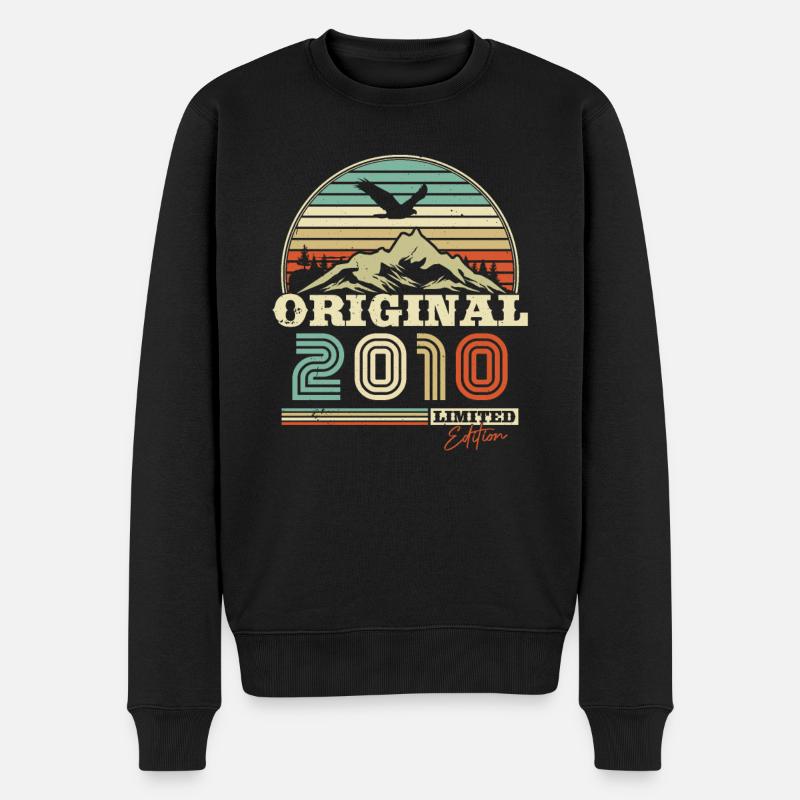 Millésime 2010 Anniversaire - Pull Premium bio Homme - noir