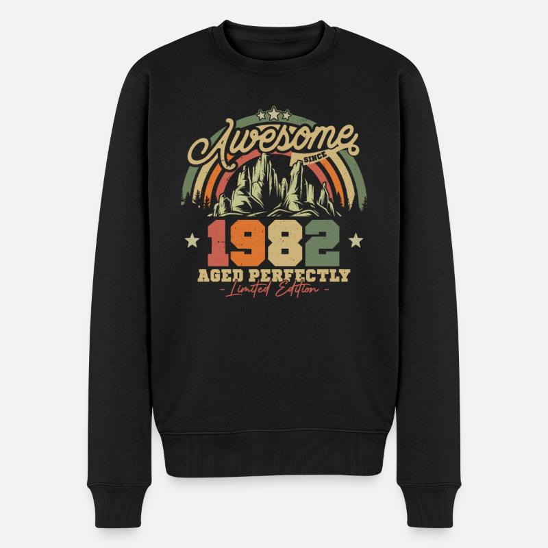 Millésime 1982 Cadeau d’anniversaire - Pull Premium bio Homme - noir